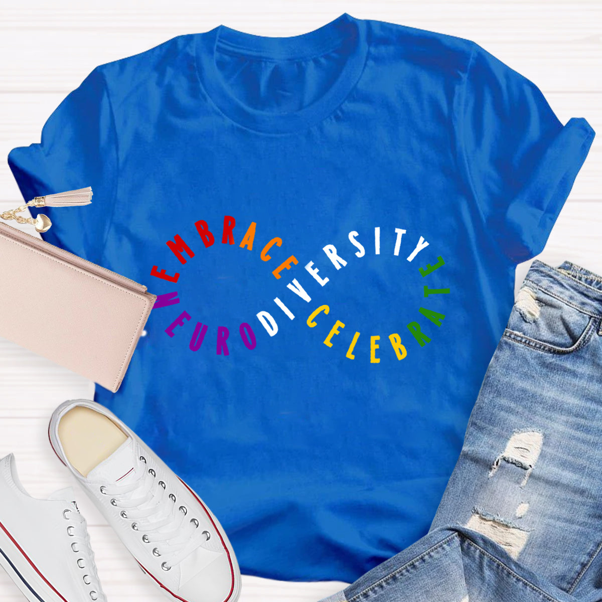 Embrace Celebrate Neurodiversity  T-Shirt