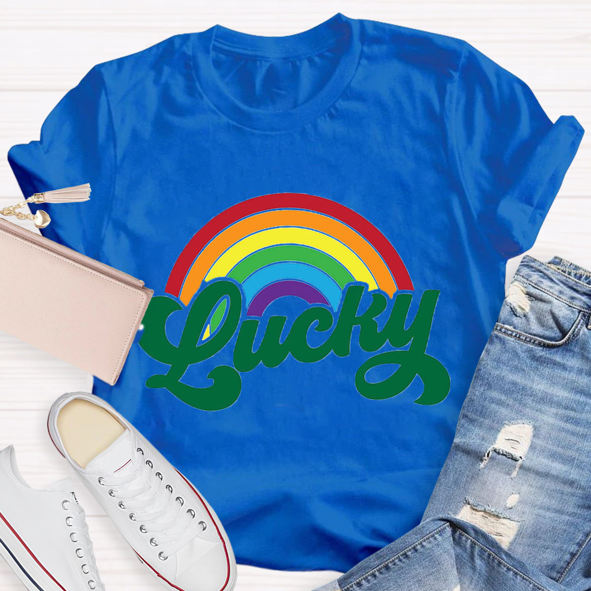 Lucky Rainbow Teacher T-Shirt