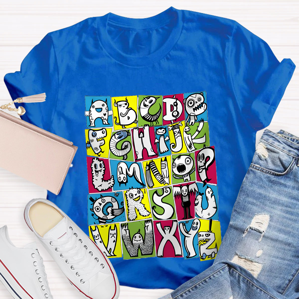 Funny Alphabet Teacher Shirt