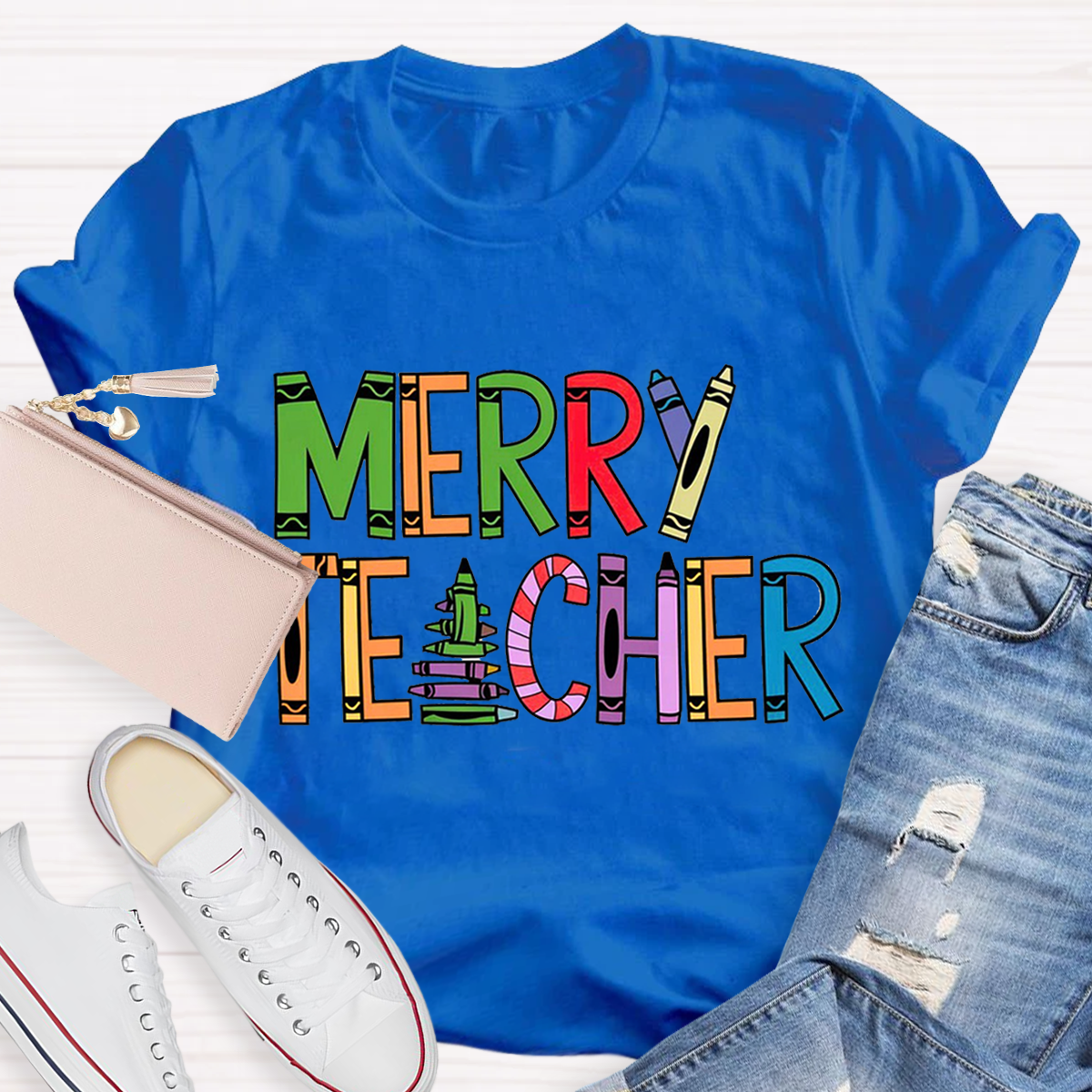 Cute Merry Christmas Teacher T-Shirt