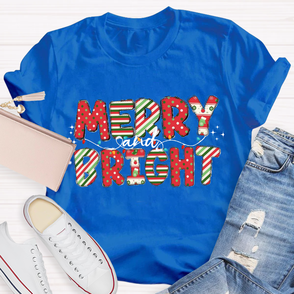 Merry And Bright Dot T-Shirt