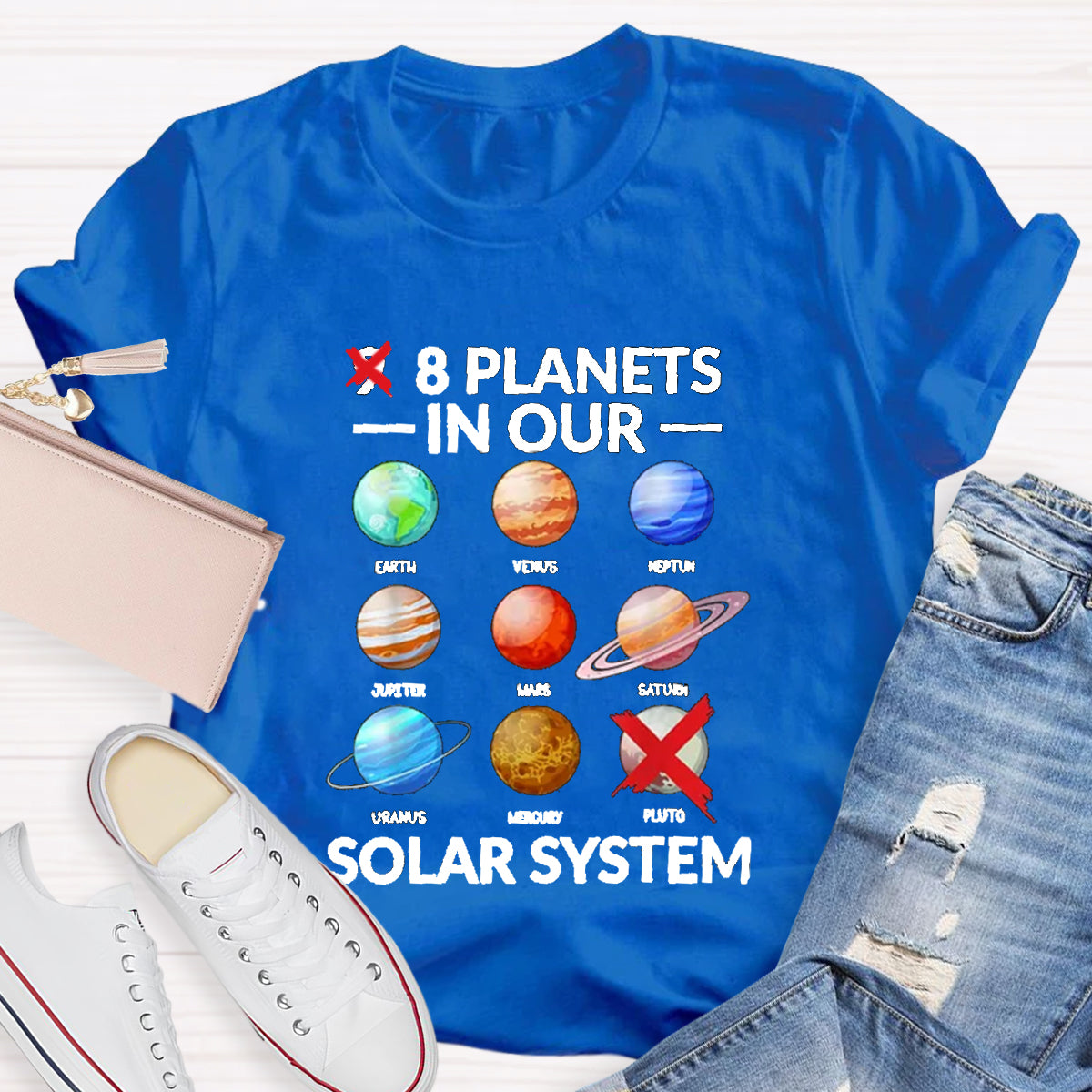 8 Planets In Our Solar System T-Shirt