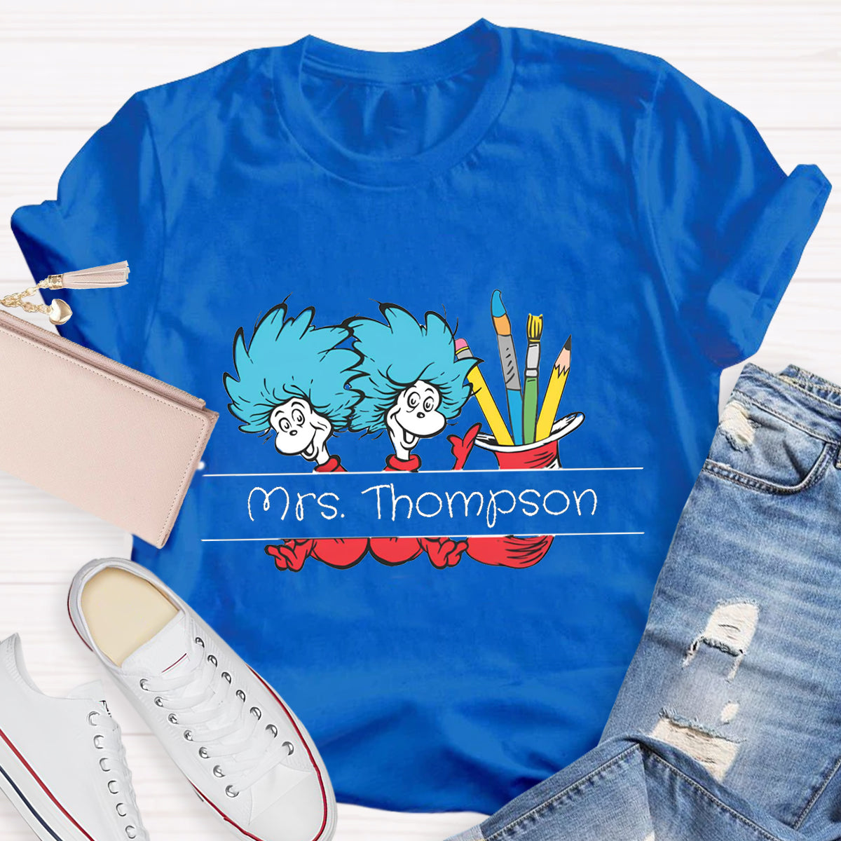 Personalized Name Reading is Magic Teacher T-Shirt