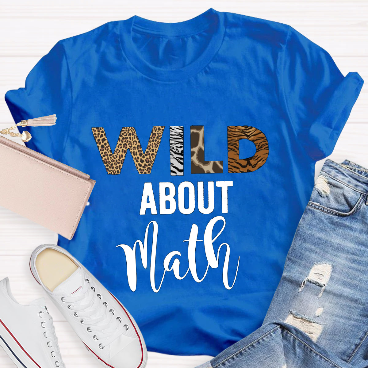 Wild About Math Teacher T-Shirt