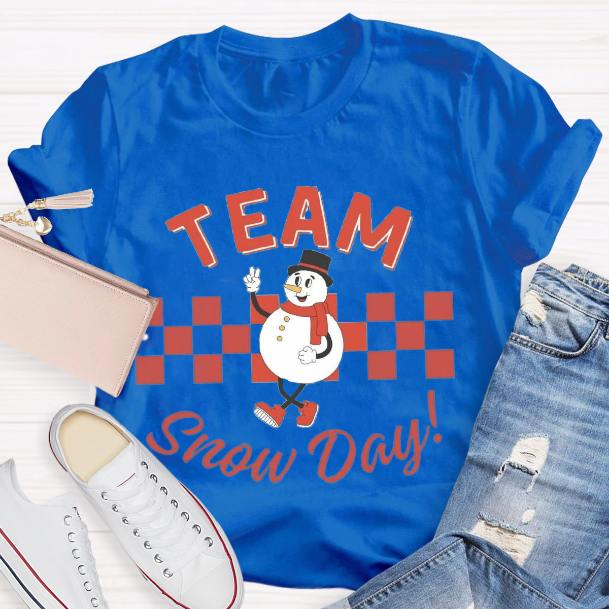 Team Of Snow Day Teacher T-Shirt