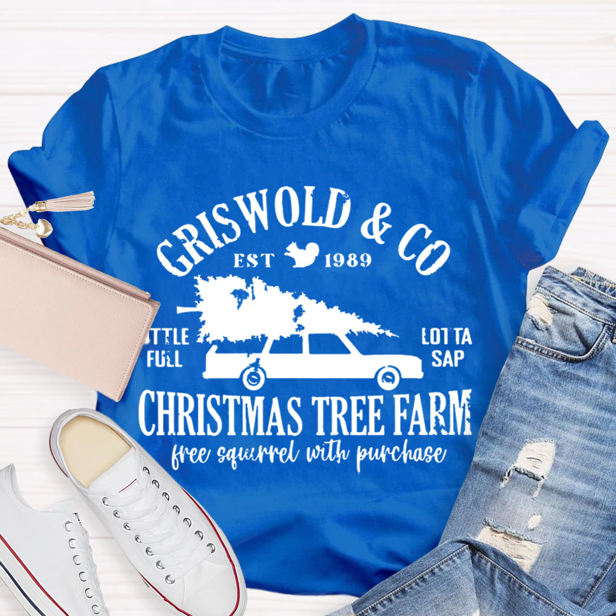 Retro Griswold Christmas Tree Teacher T-Shirt