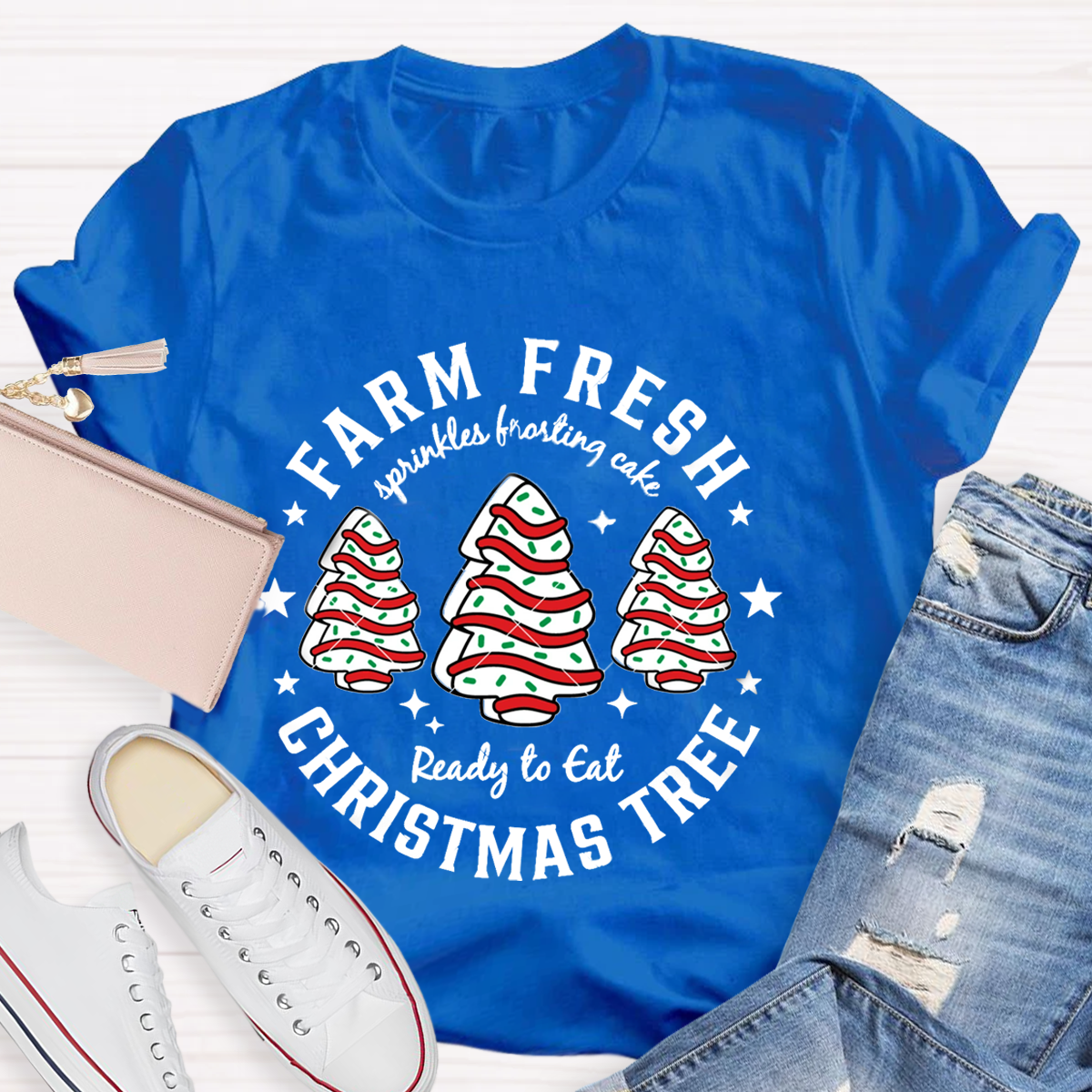 Farm Fresh Christmas Tree Teacher T-Shirt