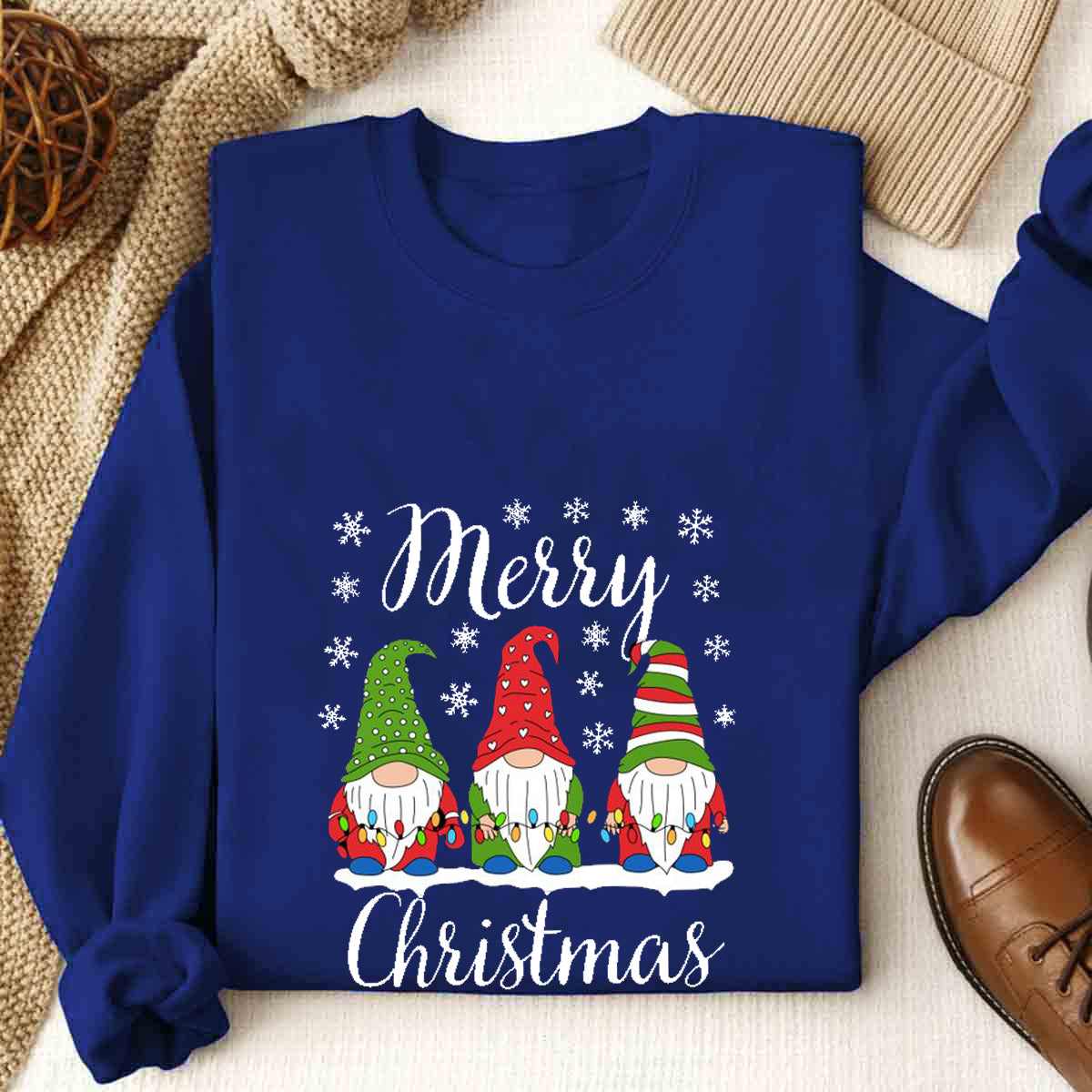 Merry Christmas Three Gnomes Sweatshirt