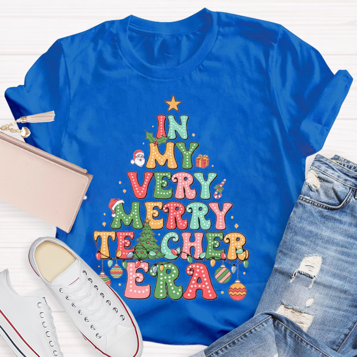 Christmas In My Very Merry Teacher Era T-Shirt