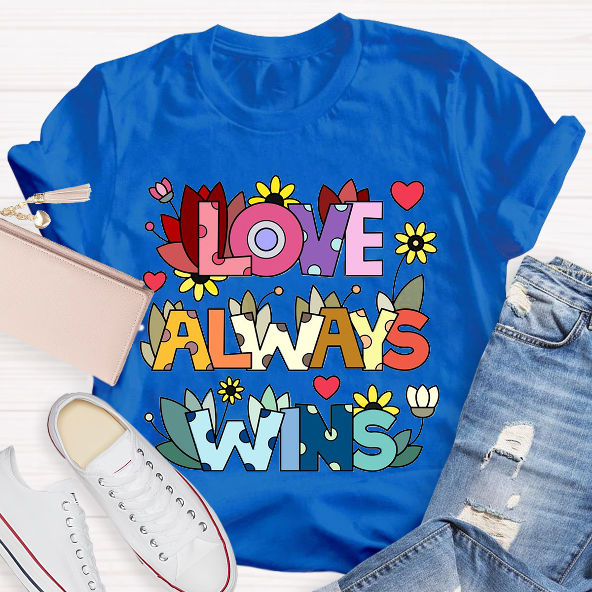 Love Always Wins Floral T-Shirt