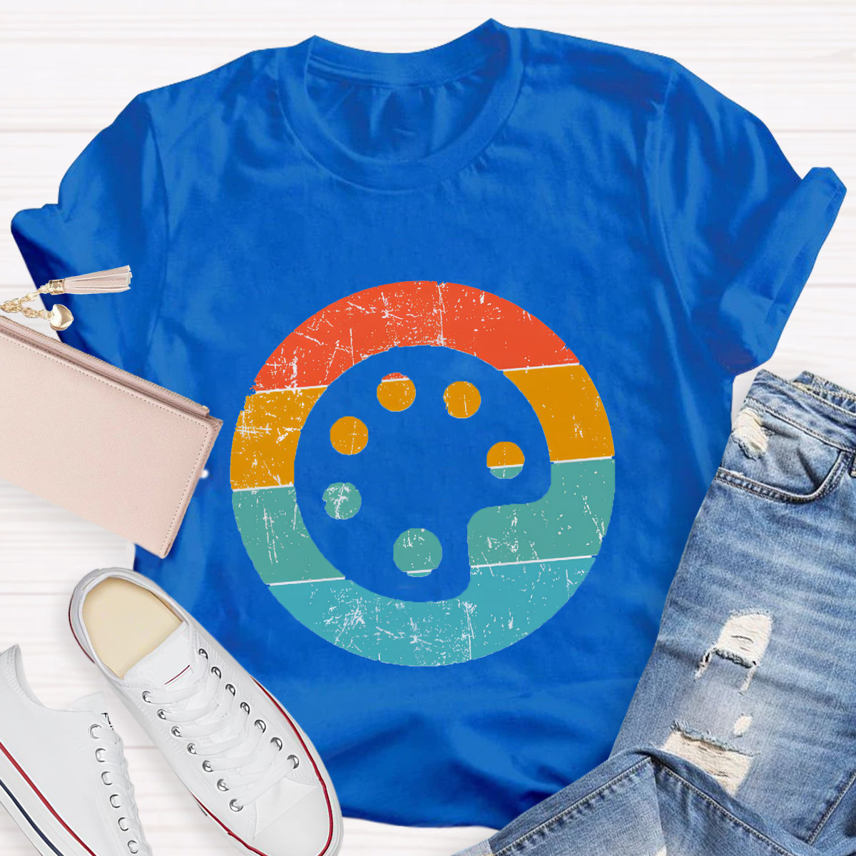 Paint Palette Art Teacher T-Shirt