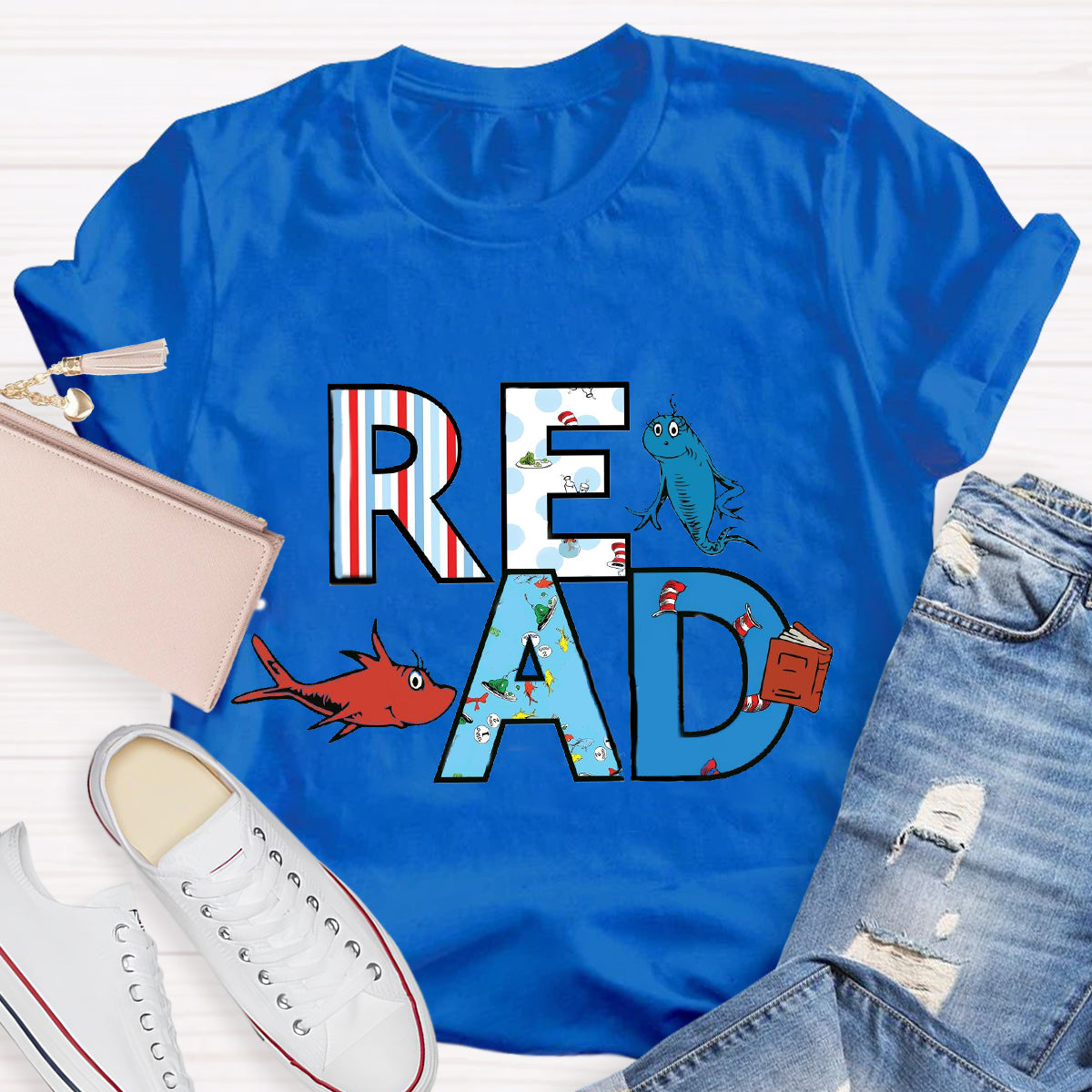 Read Book Character Day T-Shirt