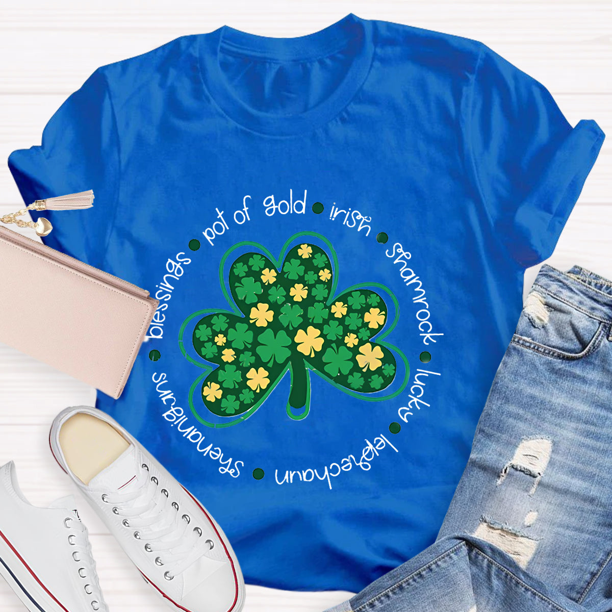 Funny St Patty's Day Shamrock Lucky T-Shirt