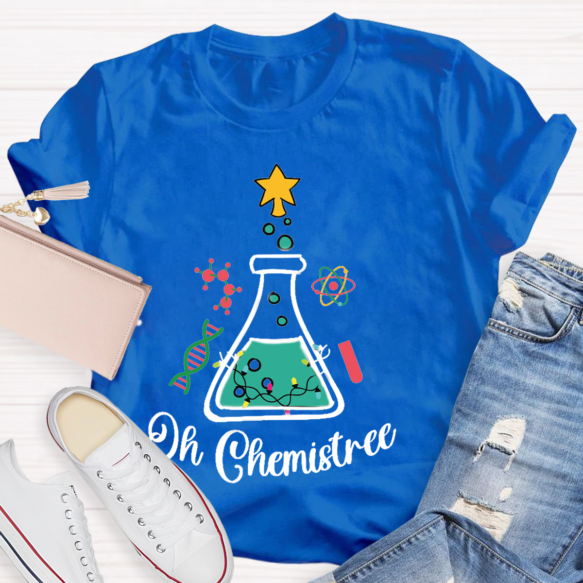 Oh Chemistree Teacher Christmas T-Shirt