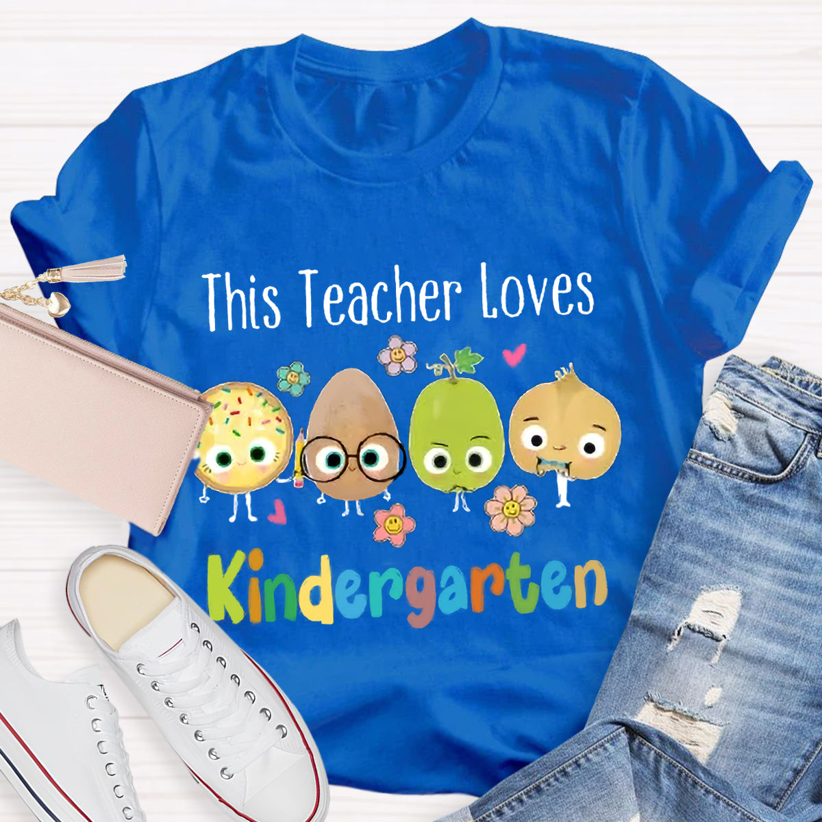 Personalized Grade This Teacher Loves T-Shirt