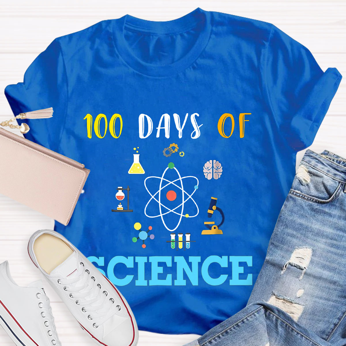 100 Days Of Science Teacher T-Shirt