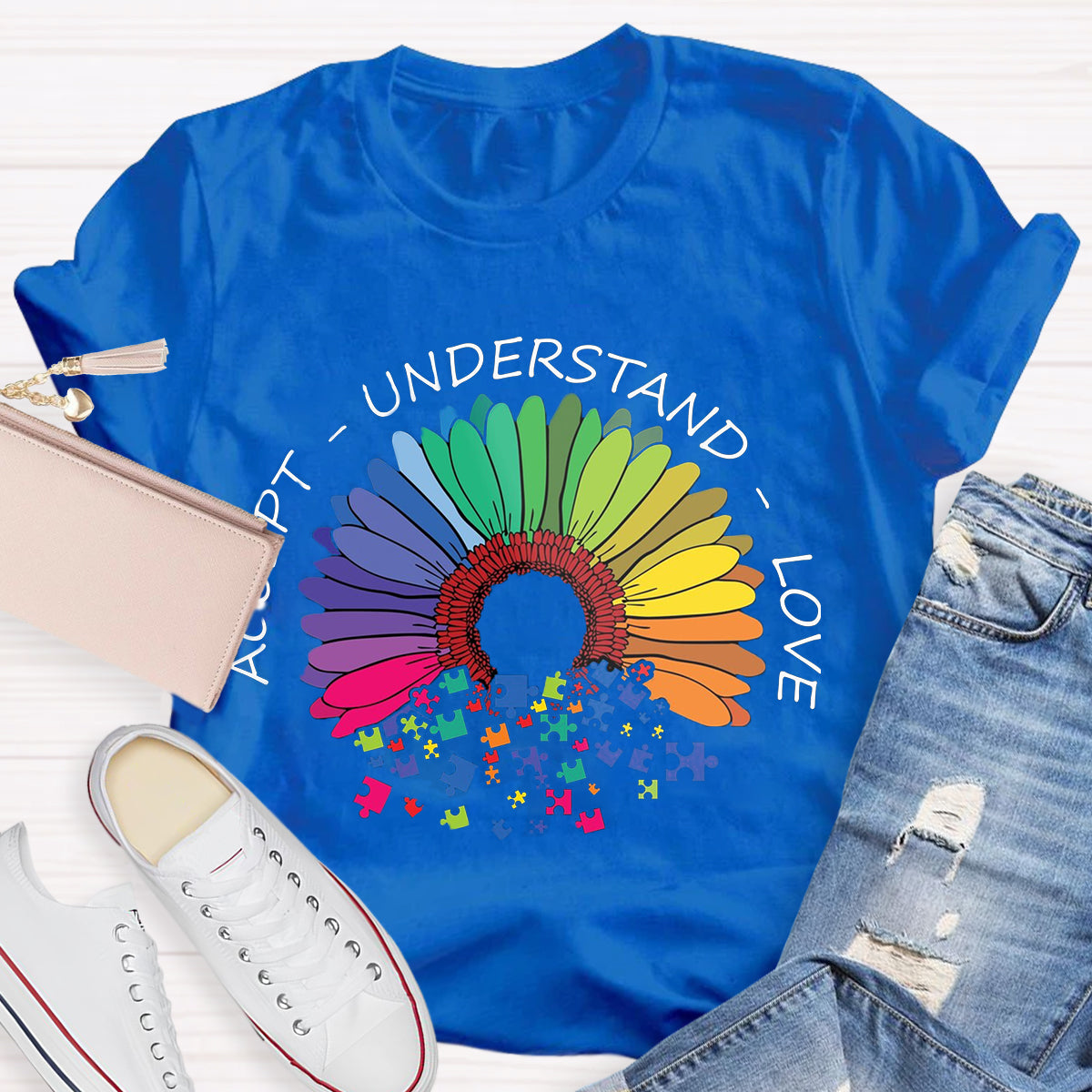 Accept Understand Love Daisy T-Shirt