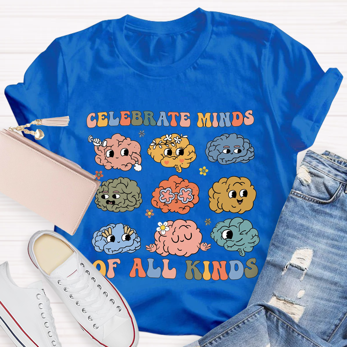 Celebrate Mind Of All Kinds Autism Awareness Special EducTeacher T-Shirt