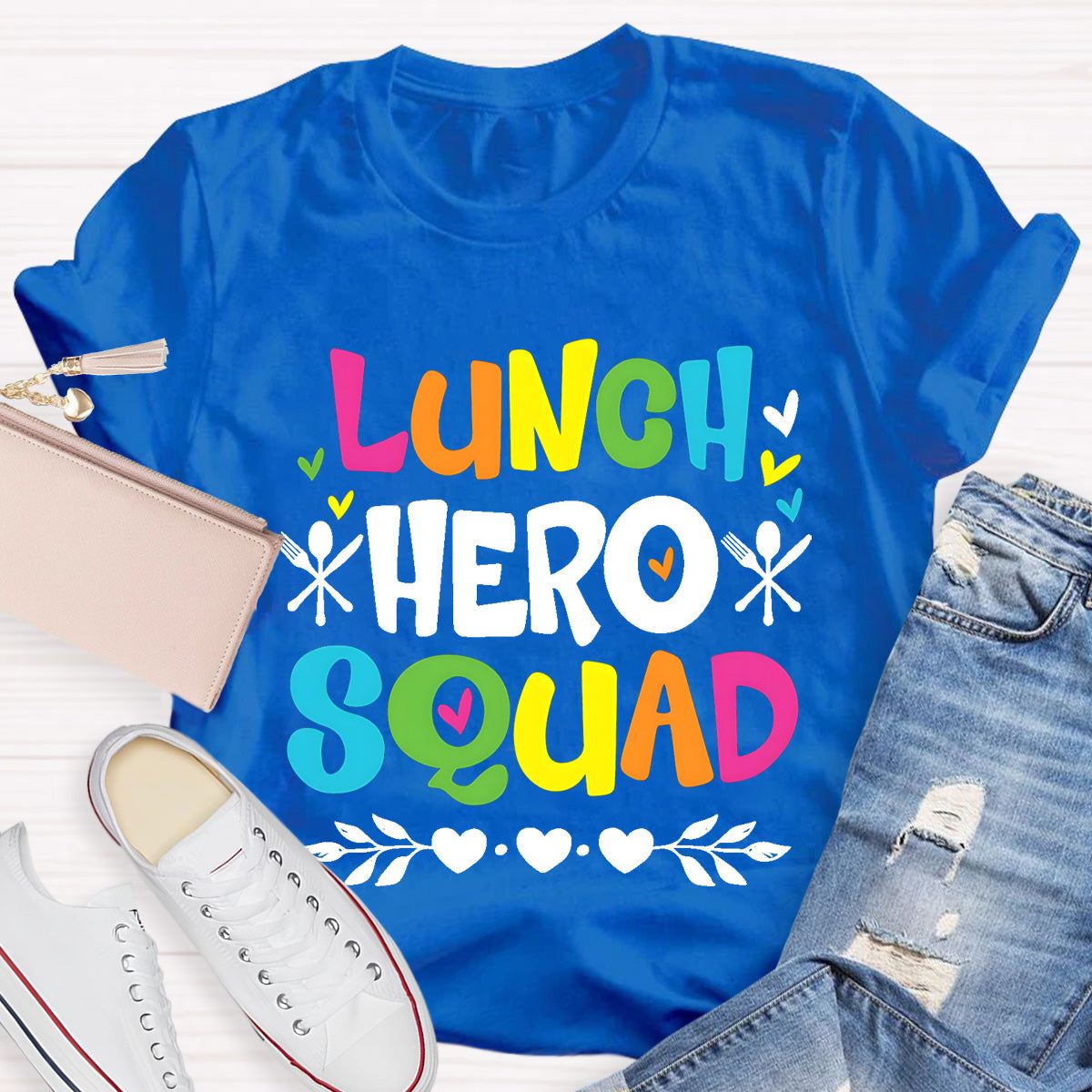 Lunch Hero Squad Teacher T-Shirt