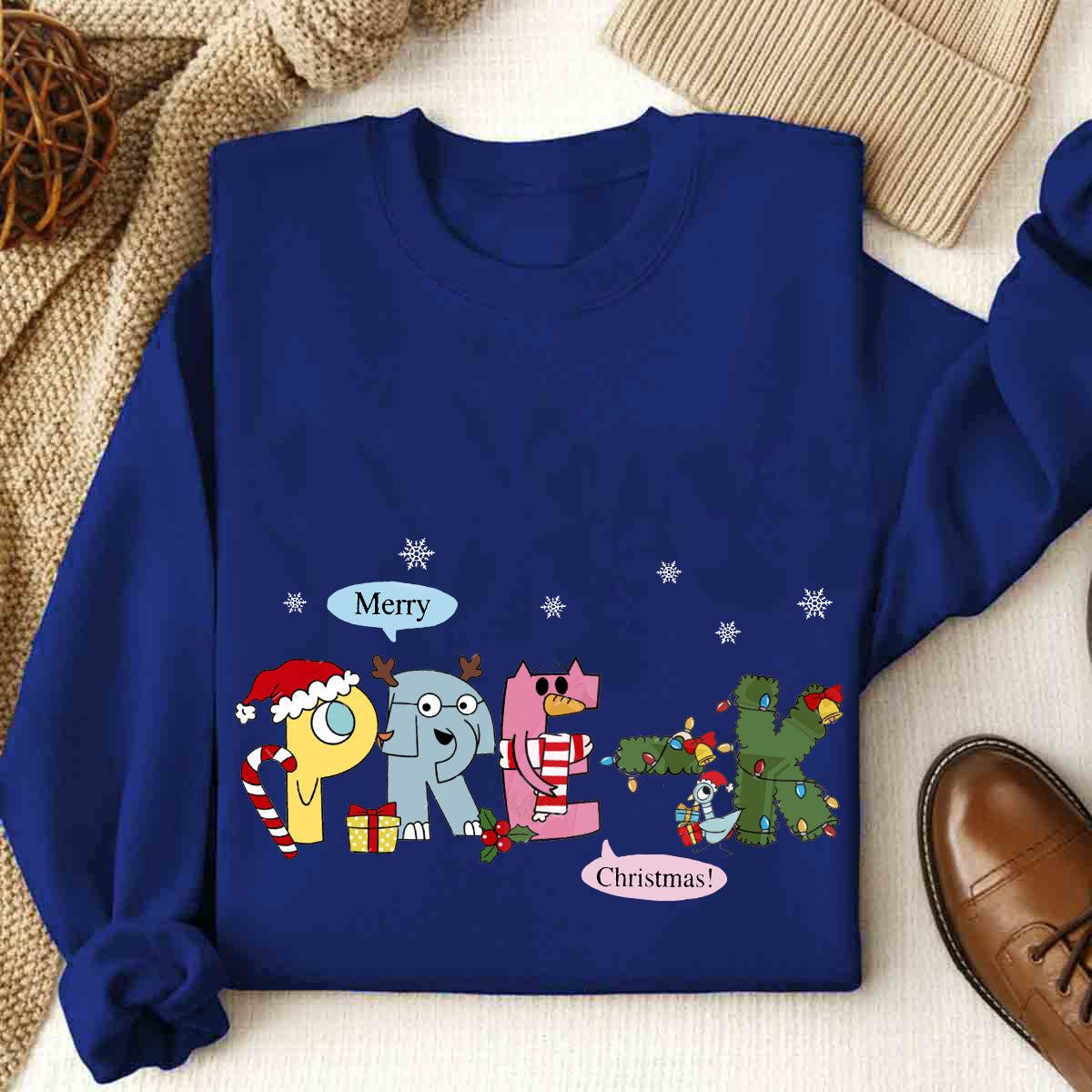 Personalized Grade Merry Christmas Tree Sweatshirt