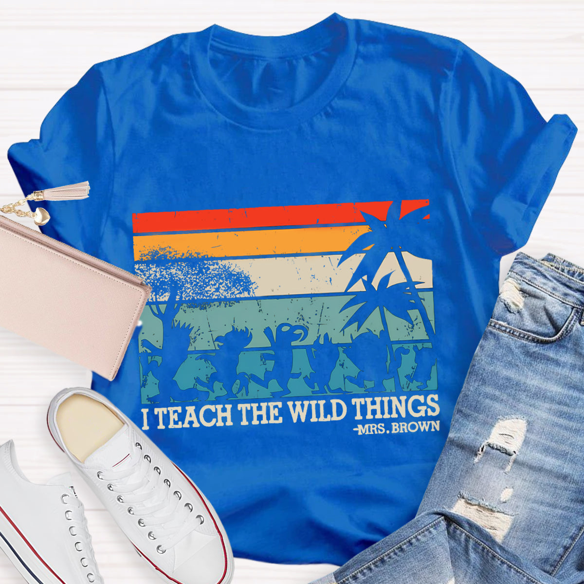 Personalized Name I Teach The Wild Things T-Shirt