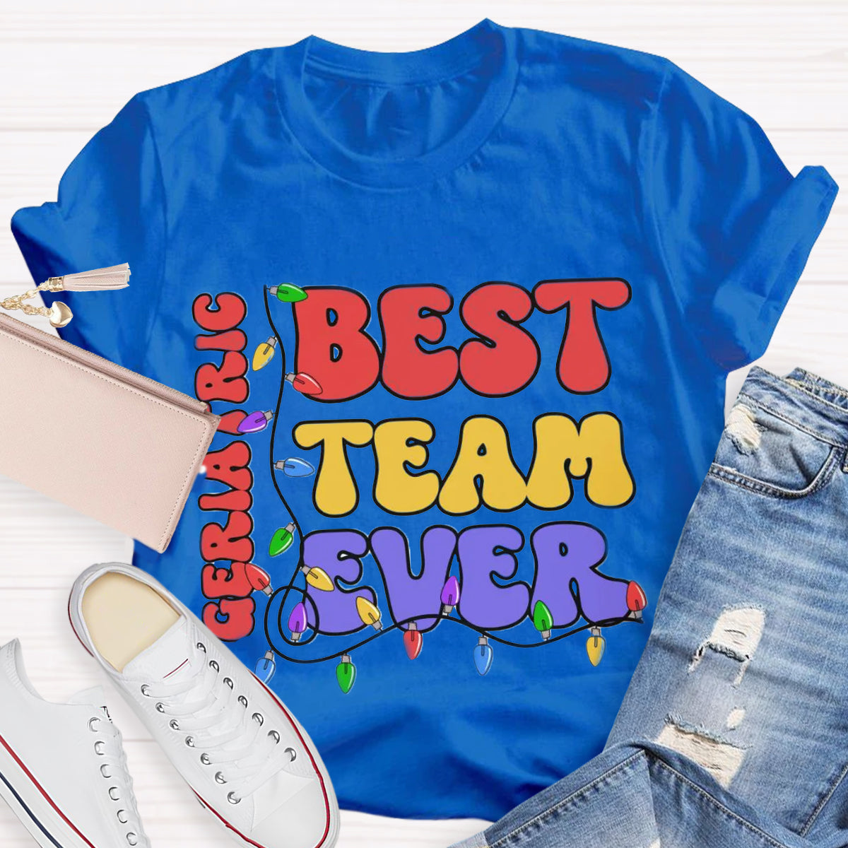 Personalized Team Name Christmas Teacher T-Shirt