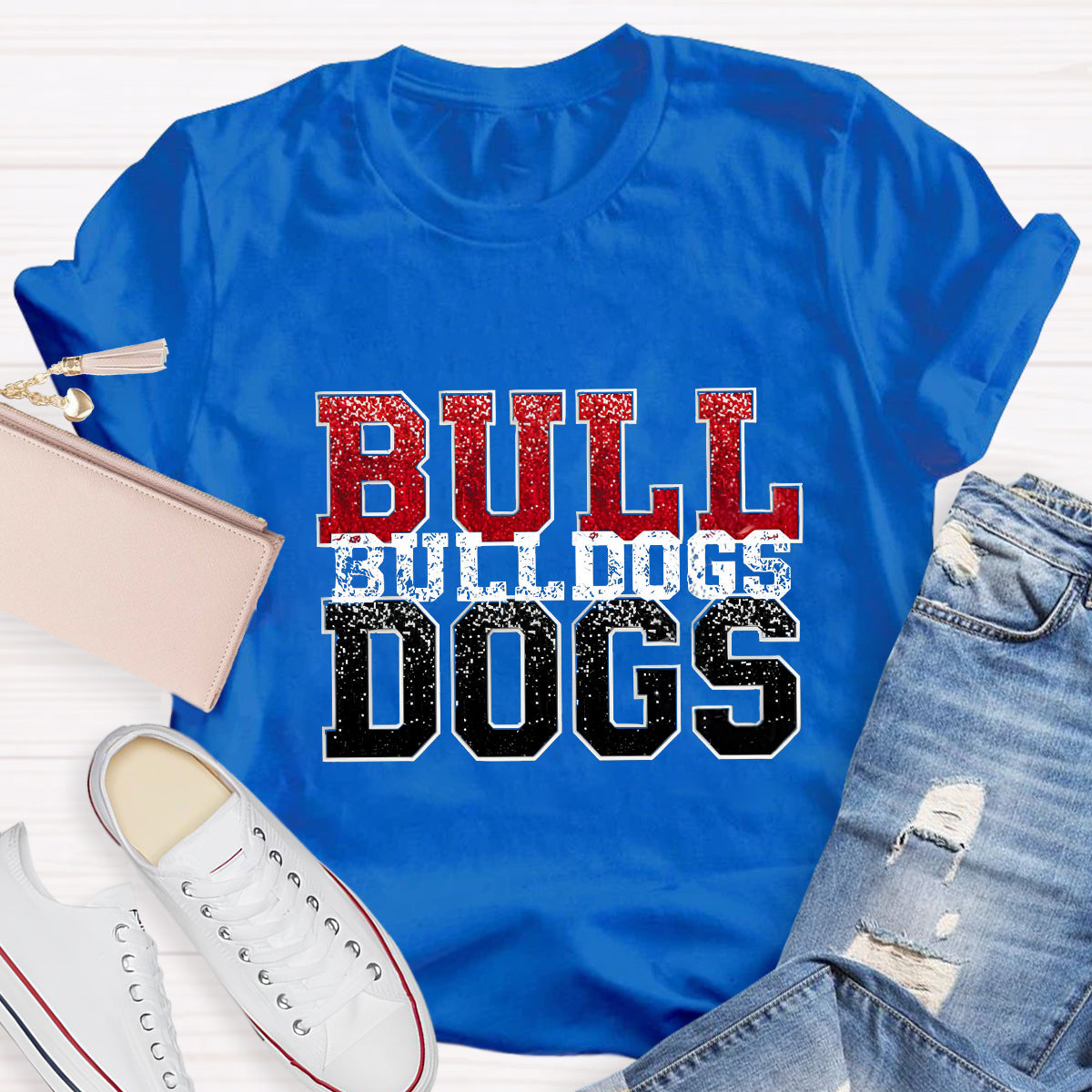 Personalized Mascot Bulldogs Teacher T-Shirt