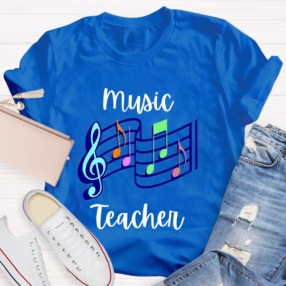 Music Notes Music Teacher T-Shirt