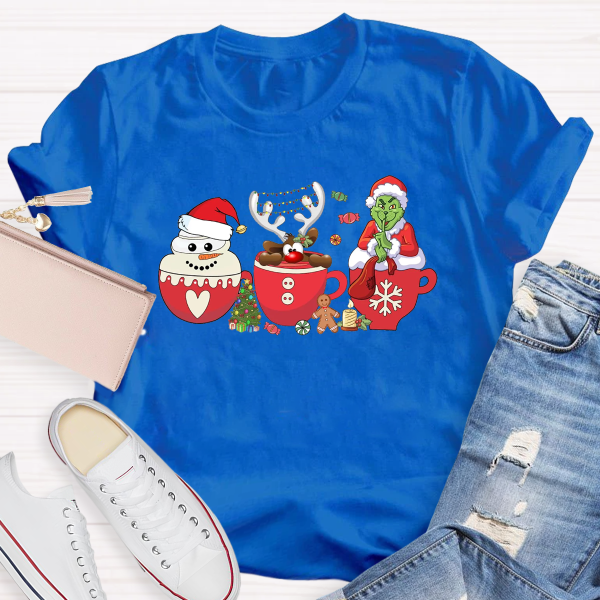 Retro Grinch Christmas Coffee T-Shirt