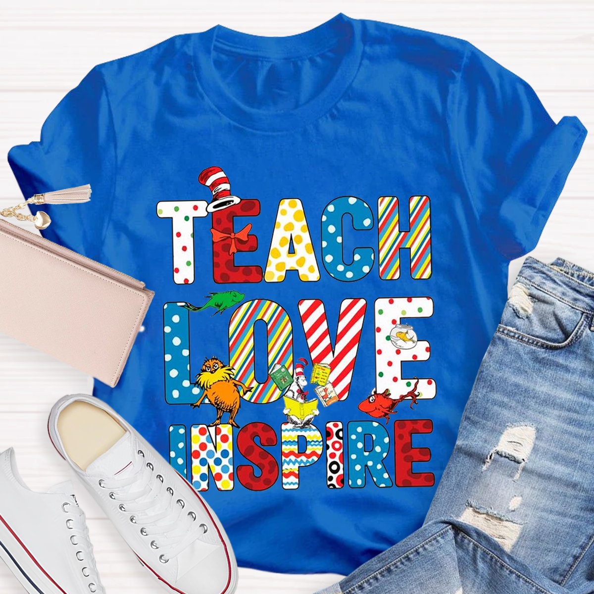 Teach Love Inspire Teacher T-Shirt