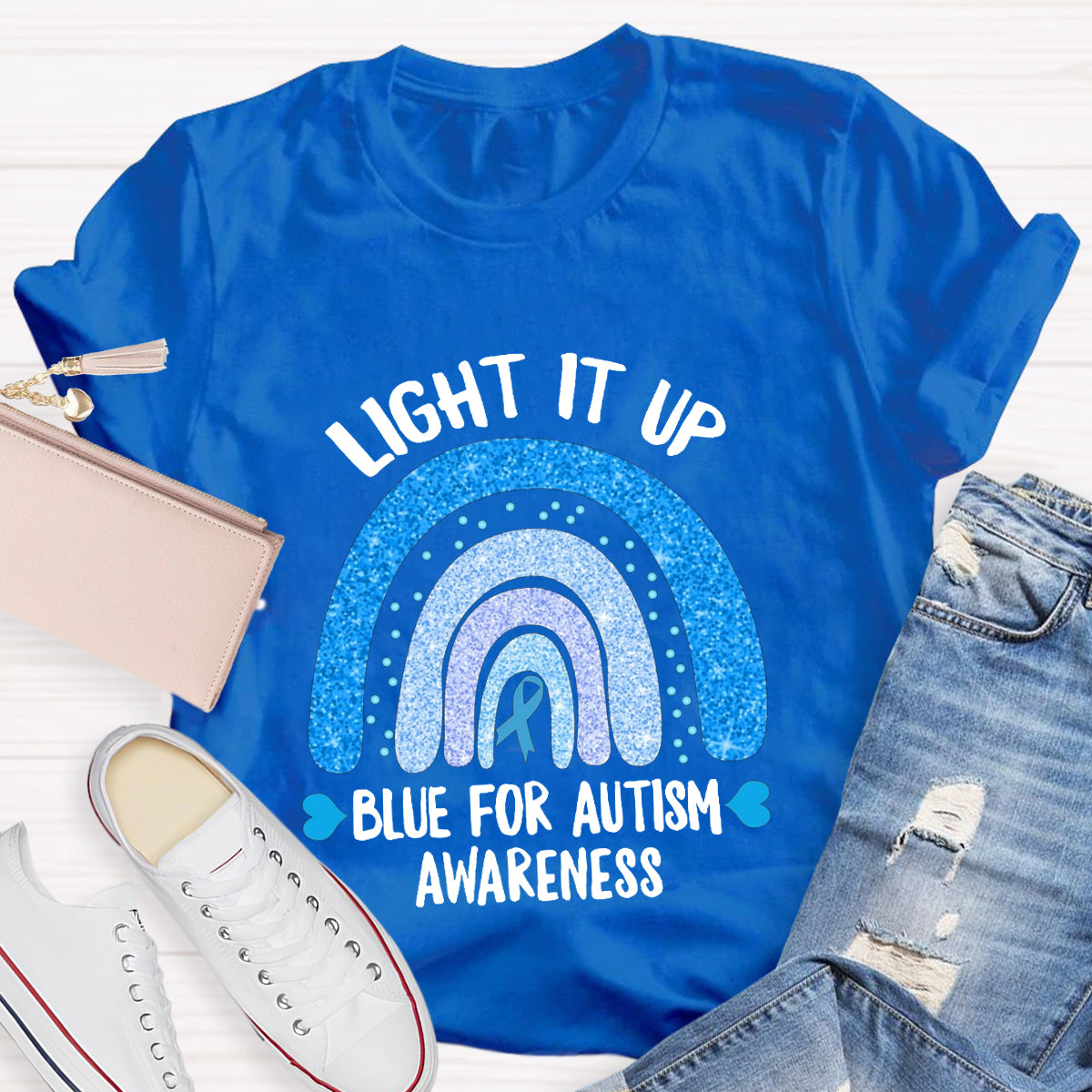 Light It Up Blue For Autism T-Shirt