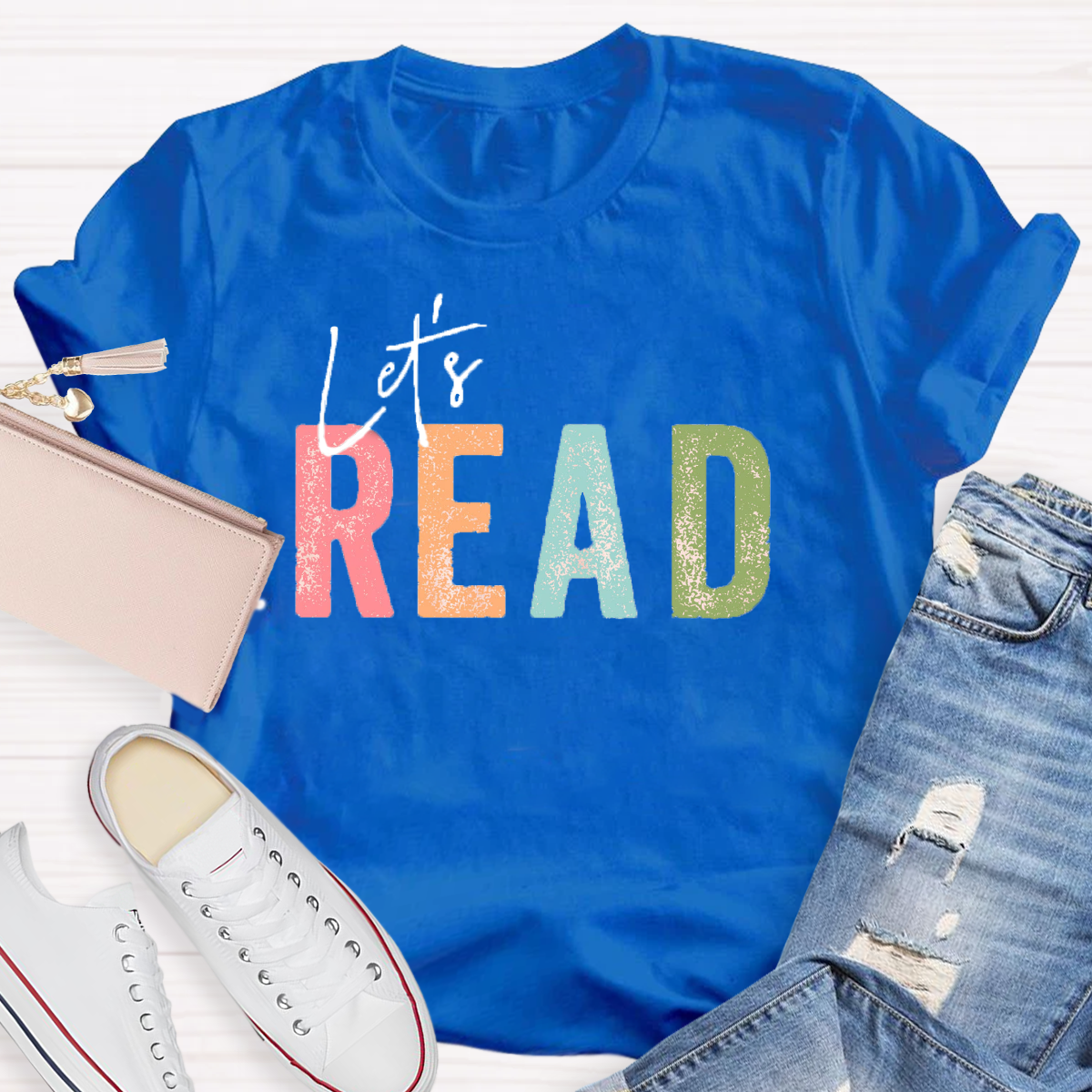 let's Read Teacher T-Shirt