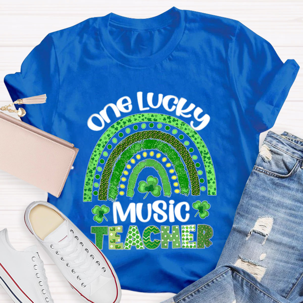 Personalized Subject One Lucky Music Teacher T-Shirt