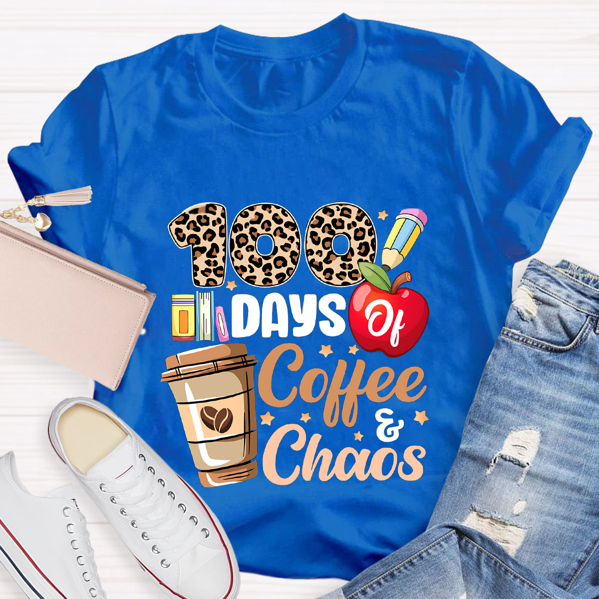 100 Days Coffee And Chaos T-Shirt