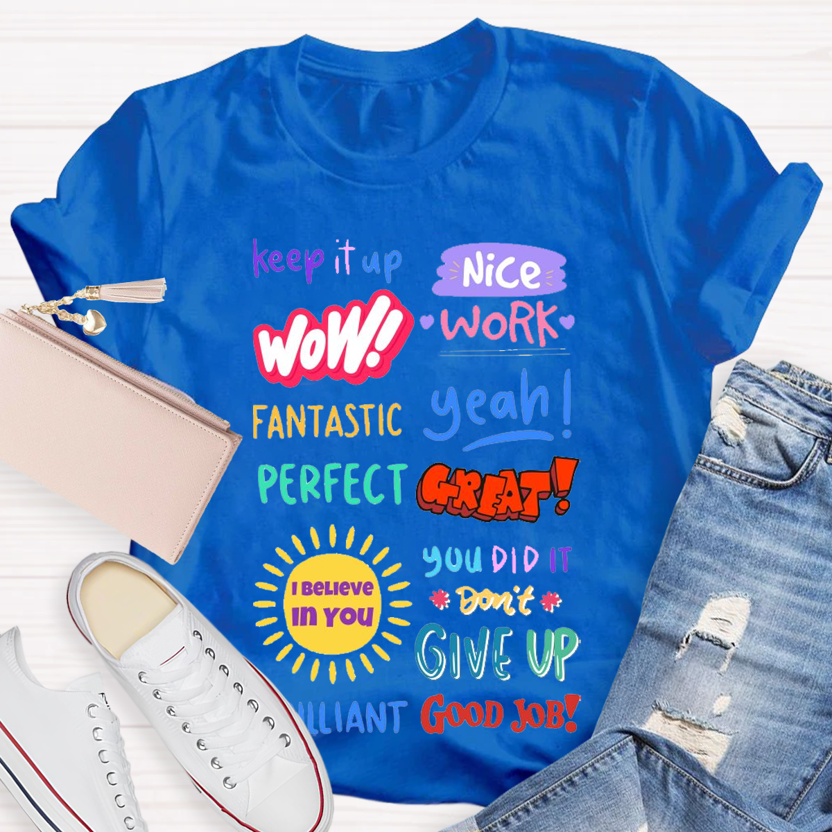 Inspirational Teacher Design Empowering Educators With Style T-shirt