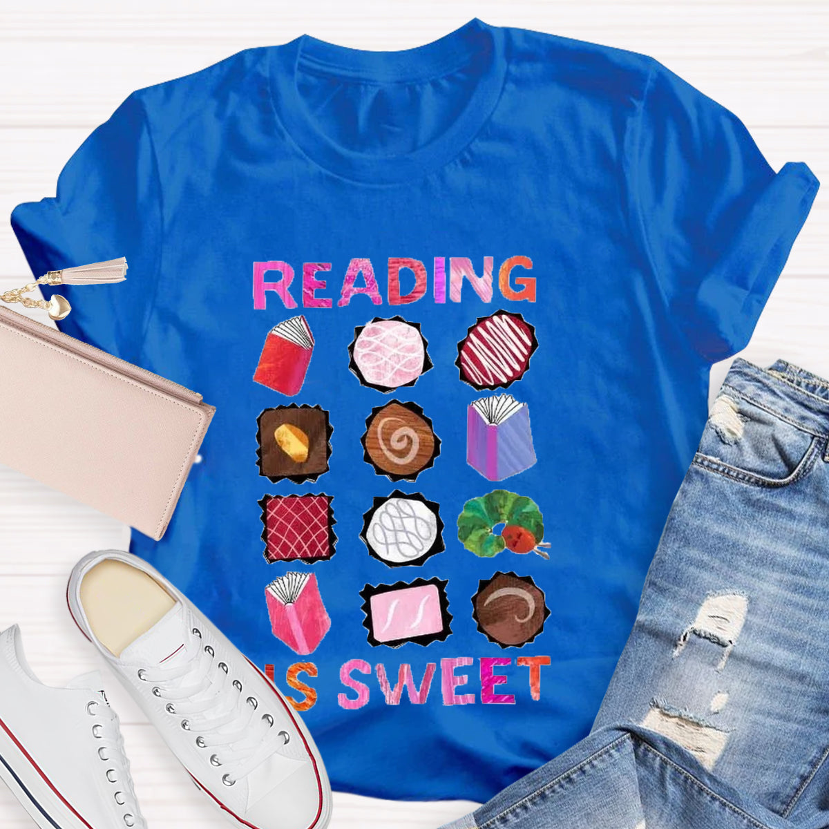 Reading Is Sweet Teacher T-Shirt