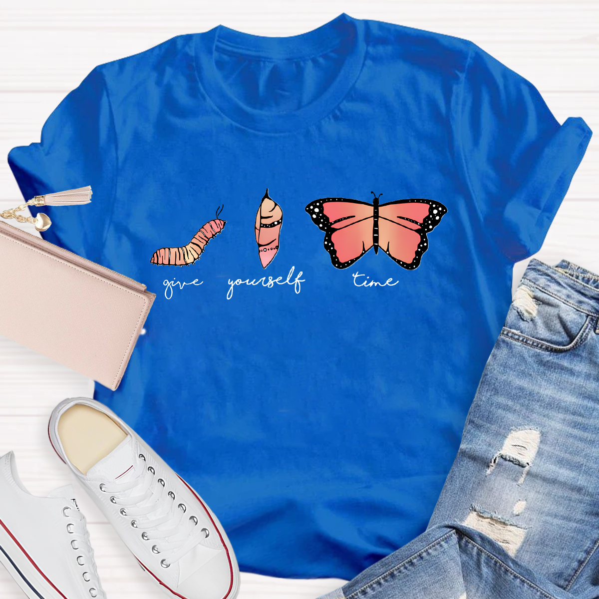 Give Yourself Time Become Butterfly T-Shirt