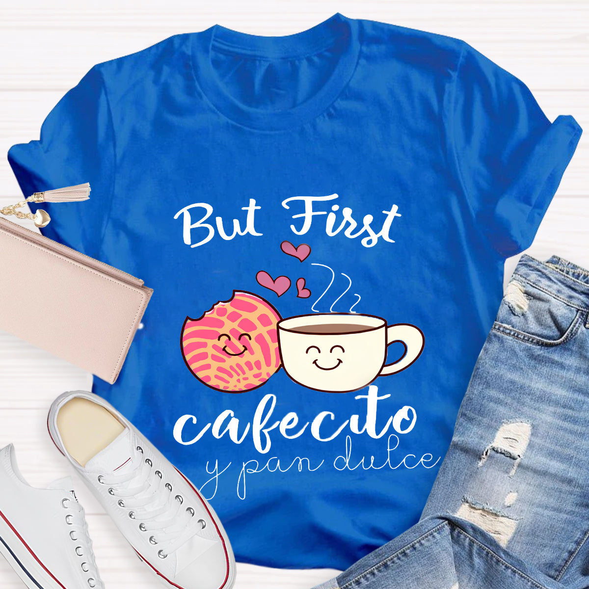 But First Cafecito Y Pan Dulce Spanish T-Shirt