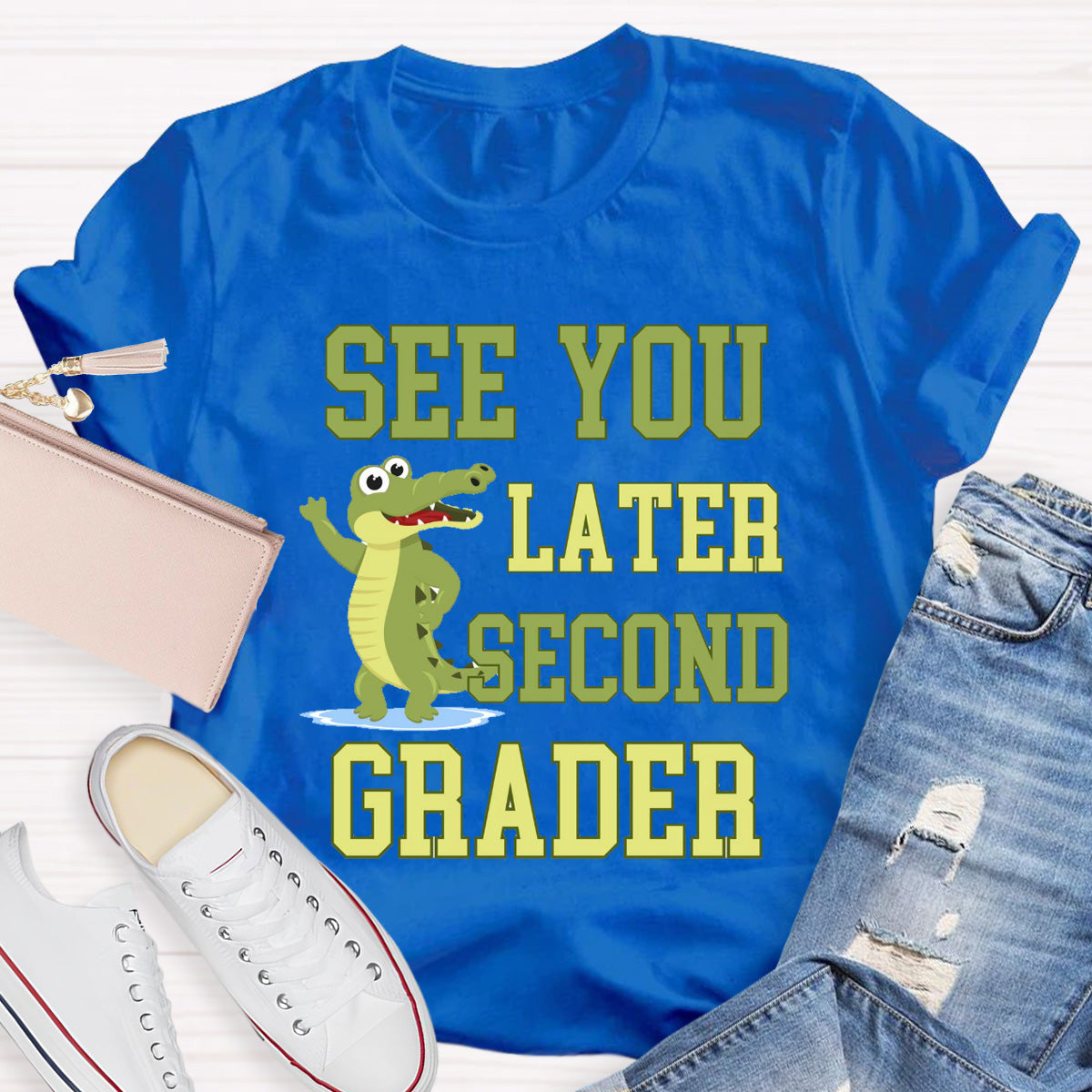 Personalized Grade See You Later Second Grader Teacher T-Shirt