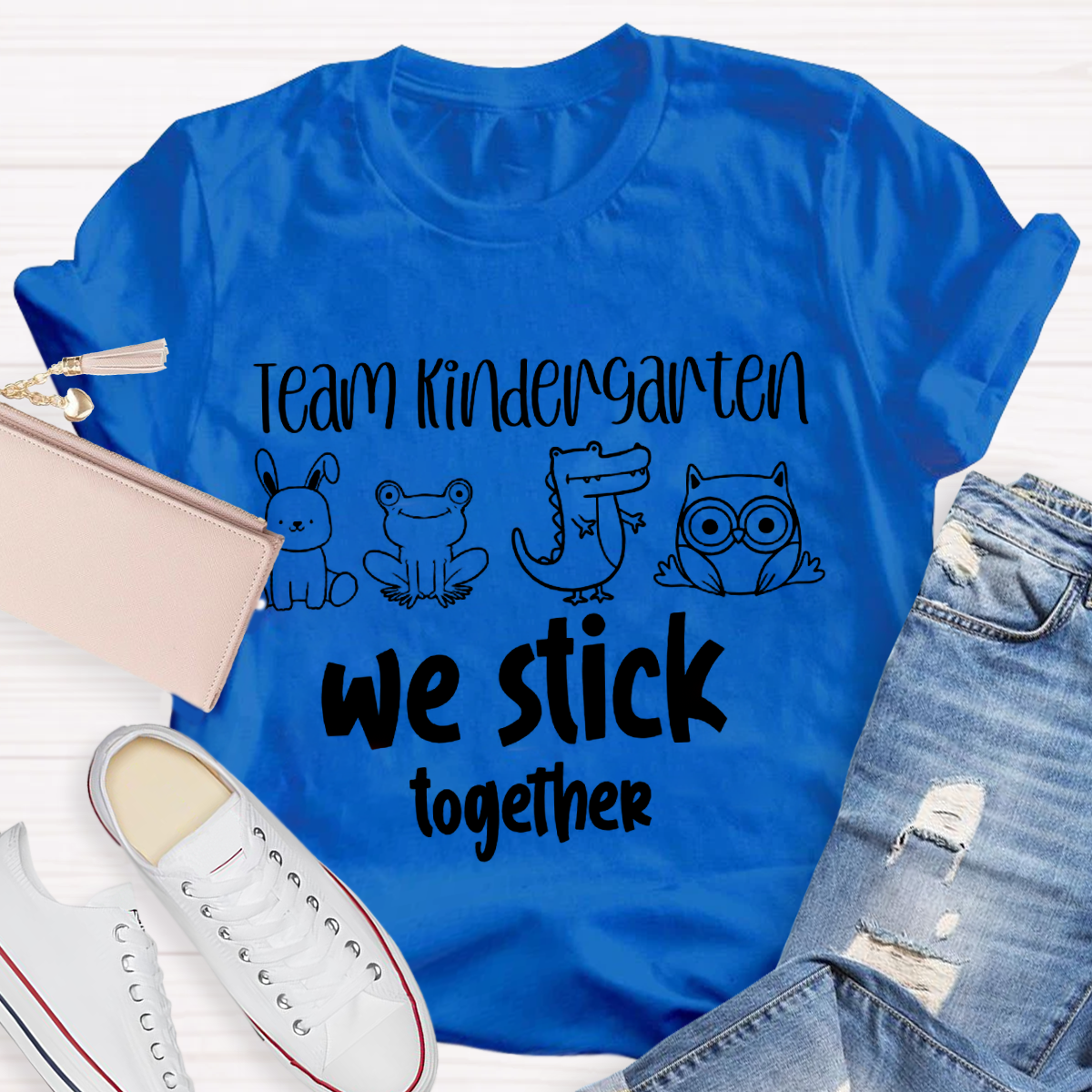 Kindergarten Team We Stick Together T-Shirt