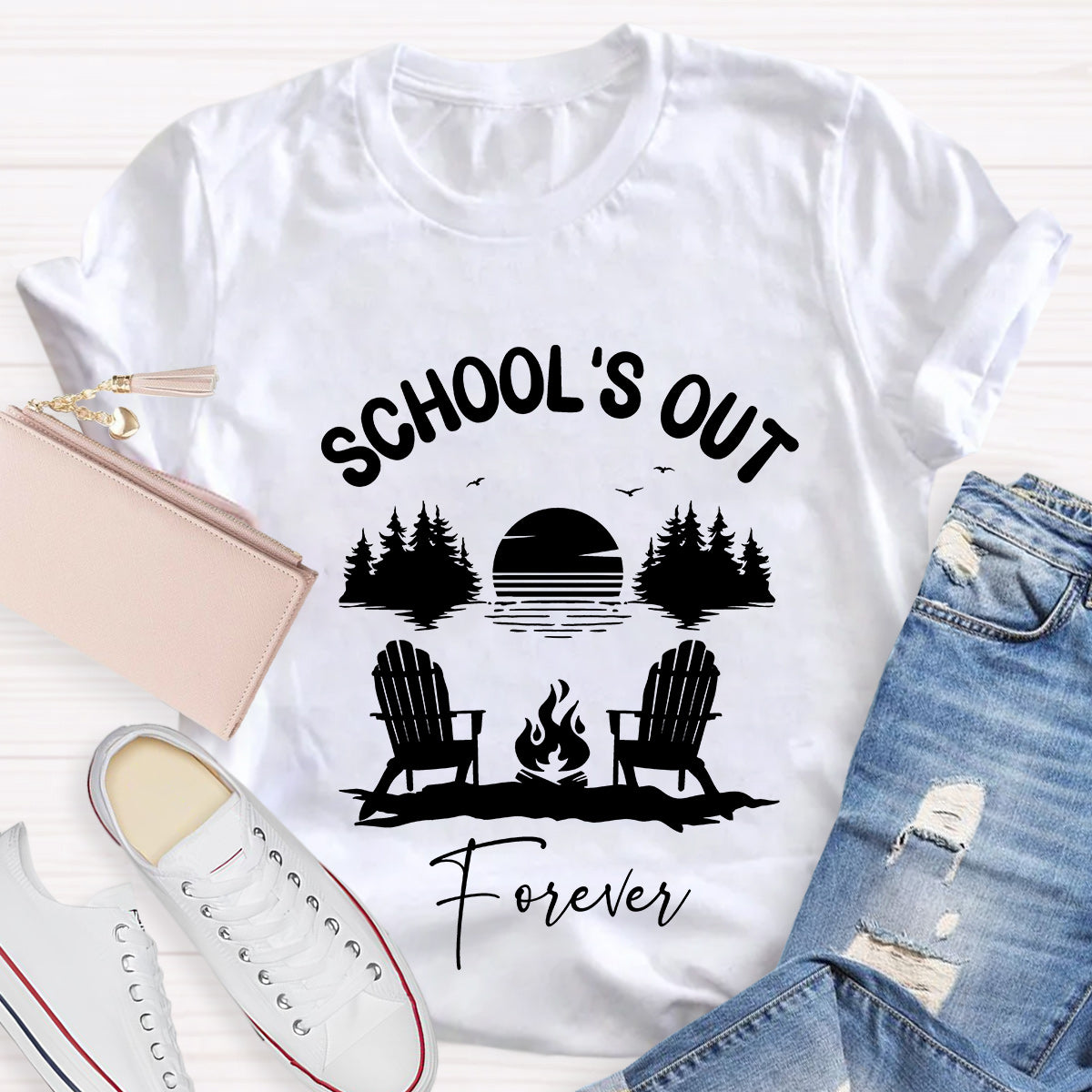 School‘s  Out Forever Teacher T-Shirt