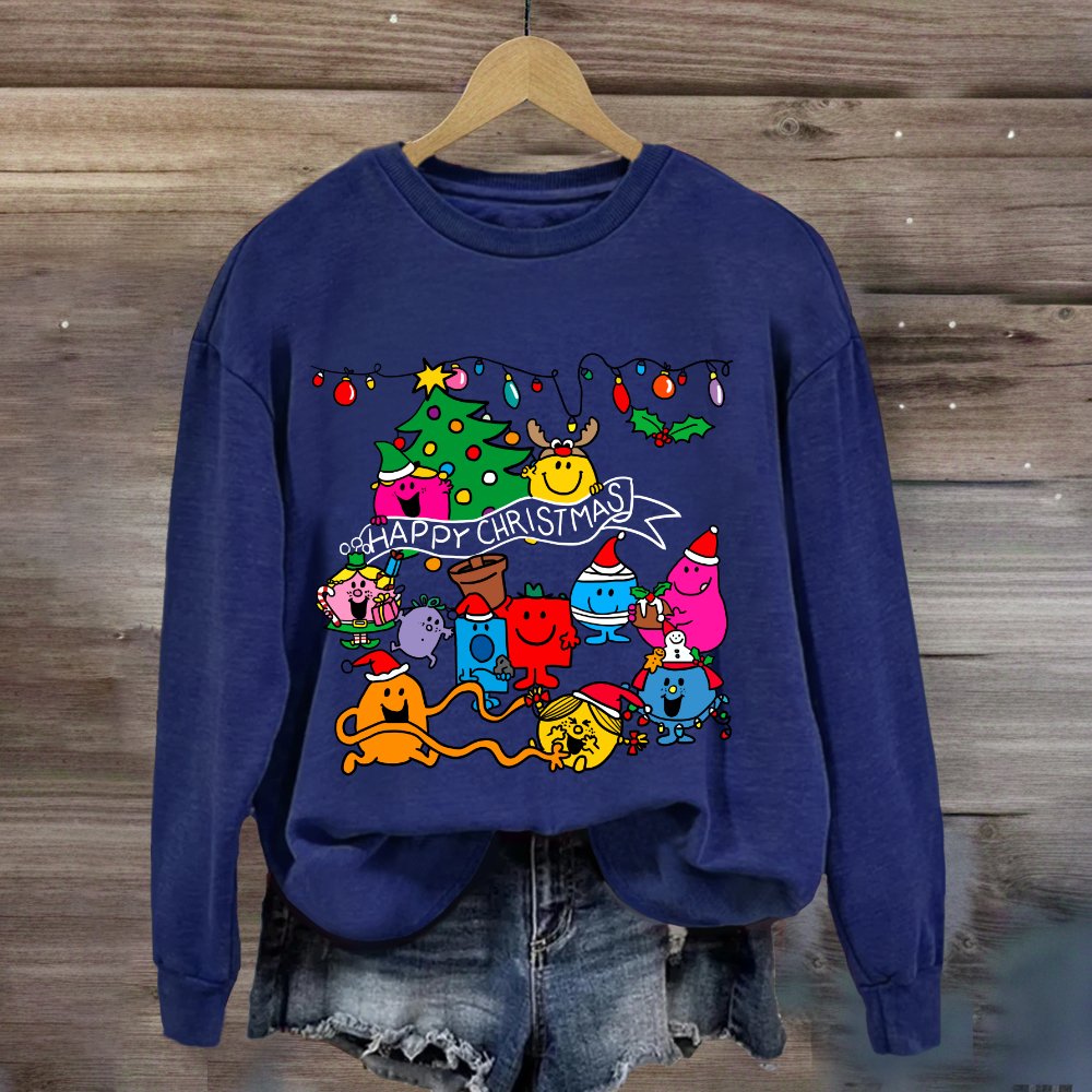 Little Miss Characters Happy Christmas Sweatshirt