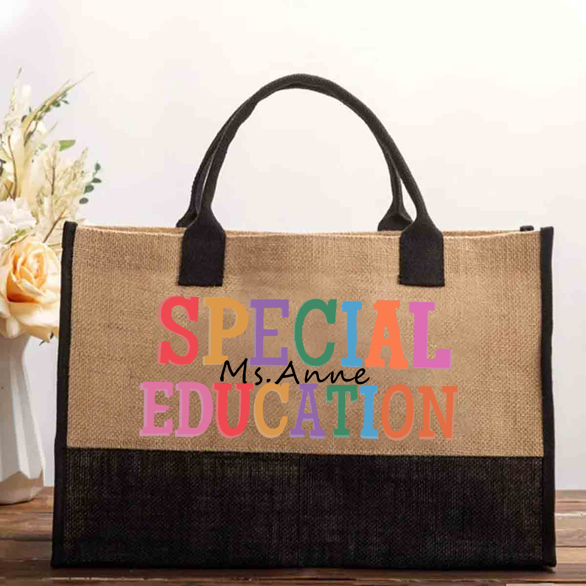 Personalized Name Of Special Education Cotton Tote Bag