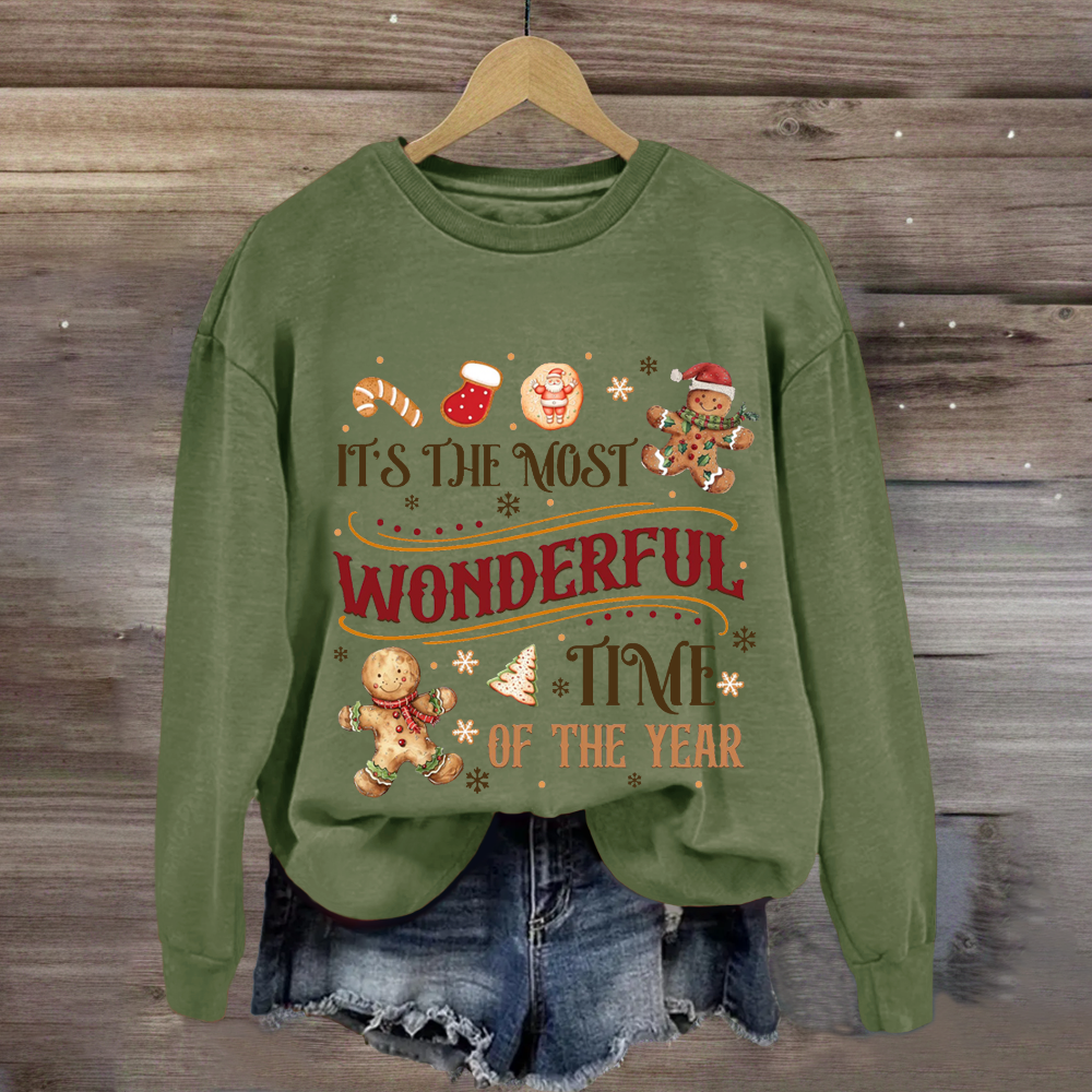 It's The Most Wonderful Time Of The Year  Gingerbread Sweatshirt