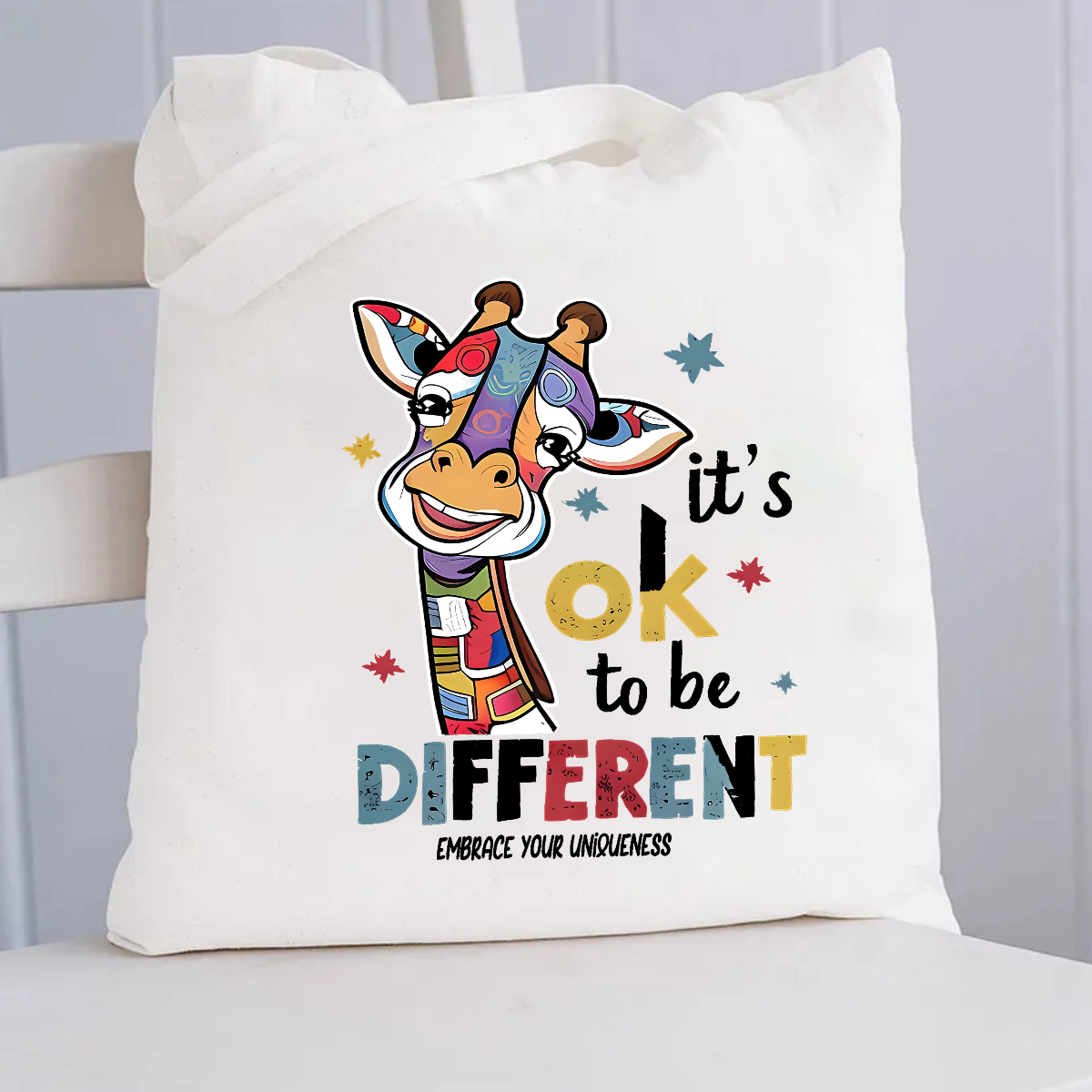 It's Ok To Be Different Embrace Your Uniqueness Canvas Tote Bag