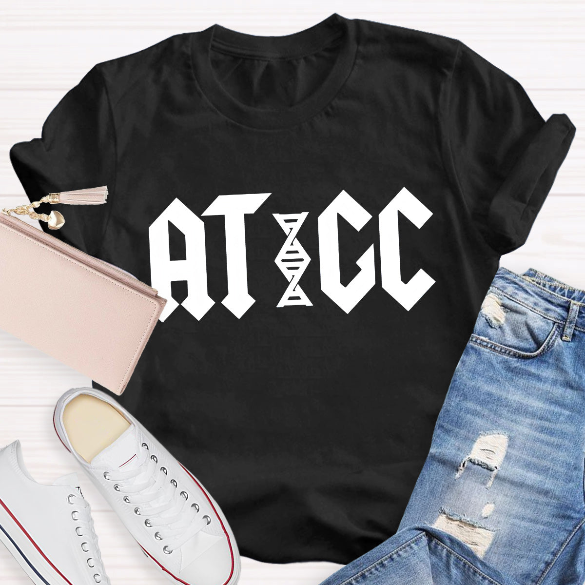ATGC Molecular Biology Genetics Teacher T-Shirt