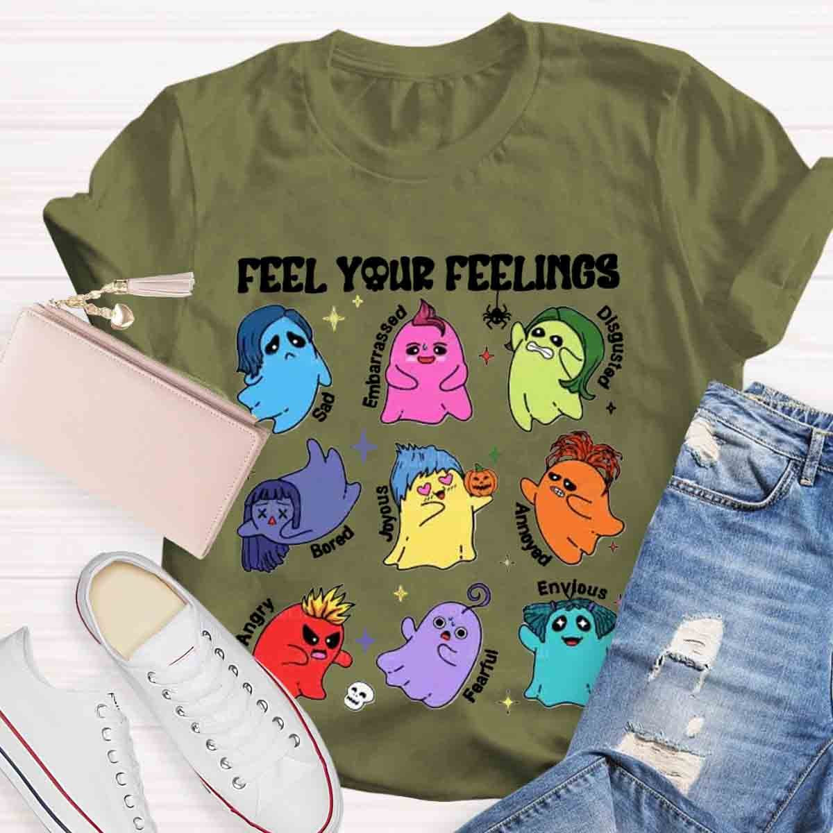 Feel Your Feelings Halloween School Psych Shirt