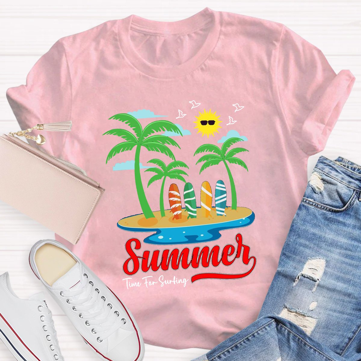 Summer Time The Surting Teacher Shirt