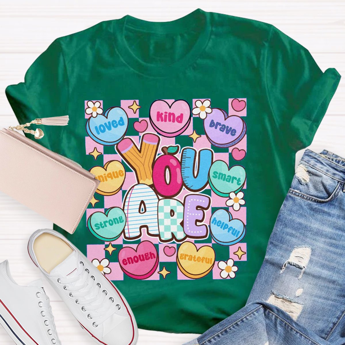 You Are Kind Unique Smart Kindergarten Teacher Shirt