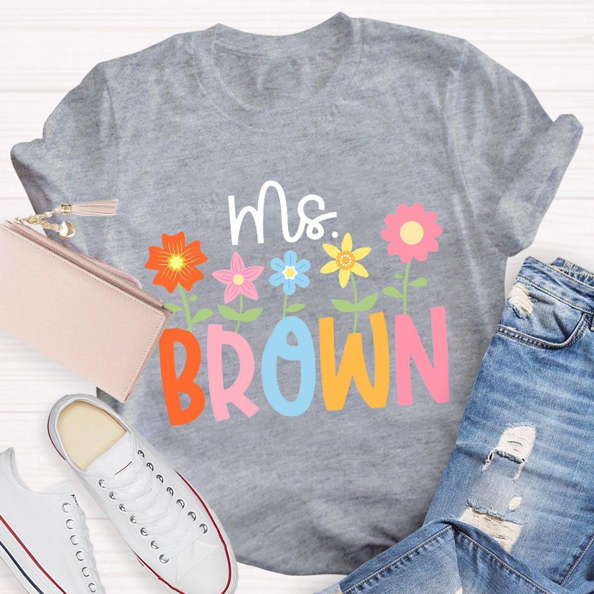 Personalized Custom Name Teacher Shirt